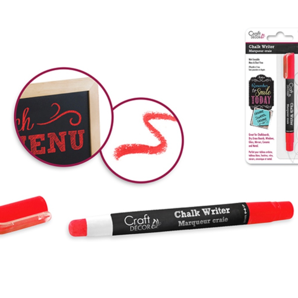 Chalk Writer Blister-Carded Red